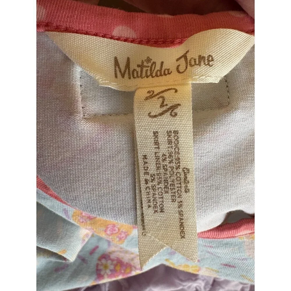 Matilda Jane Let’s Eat Cake Smash Birthday Party Dress Size 2 Toddler Girls